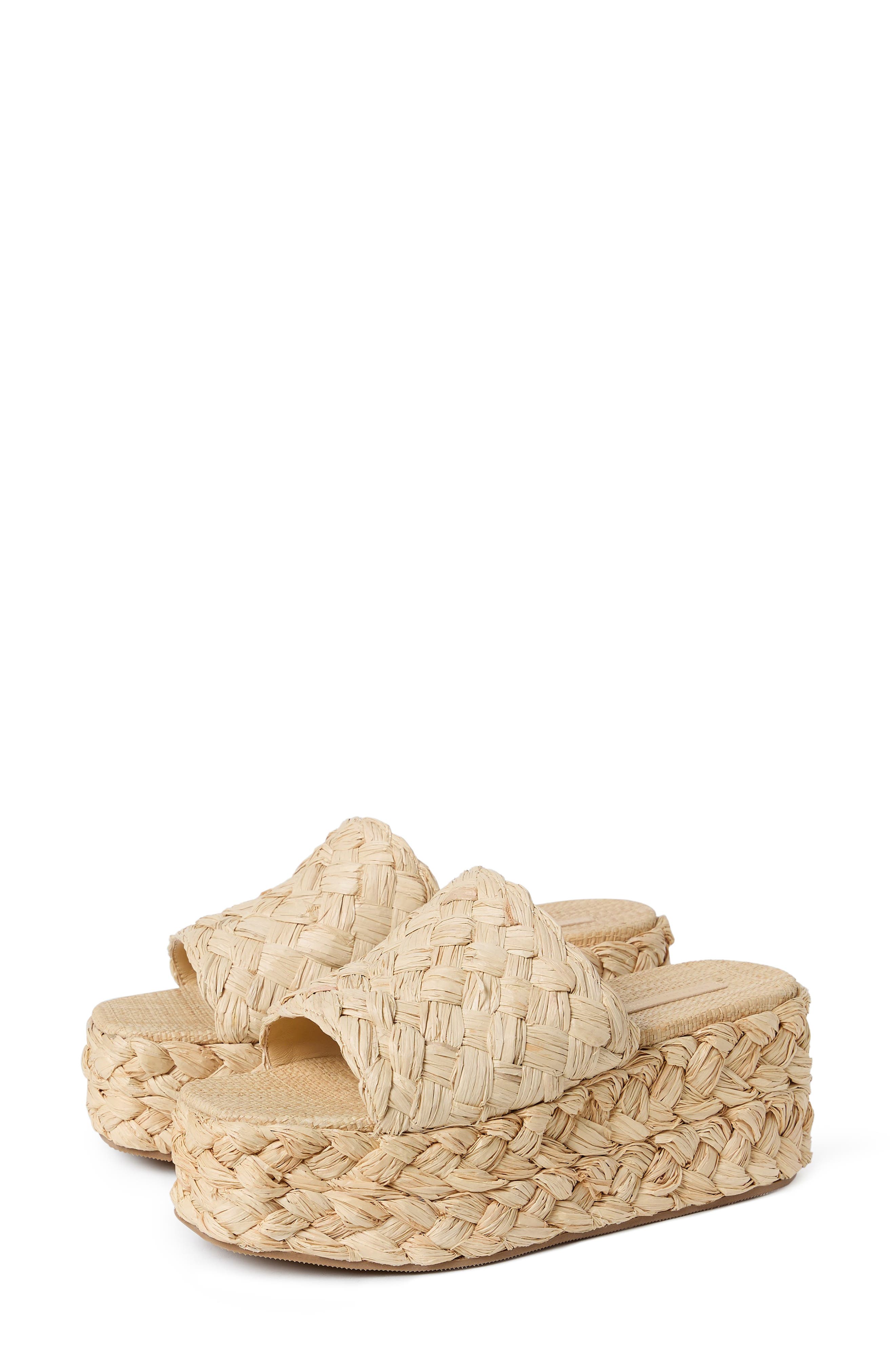 Loeffler Randall Aaron Platform Sandal, Alternate, color, Natural