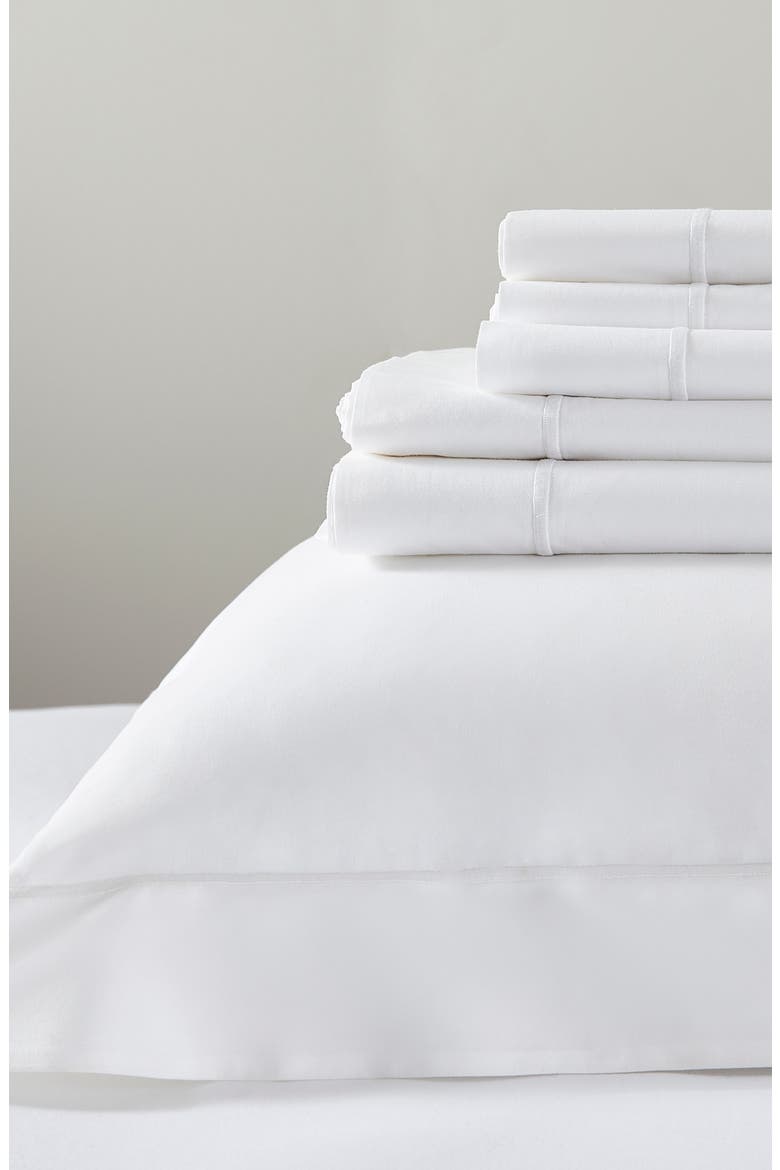Luxury Savoy Duvet Cover & Shams Set, Alternate, color, WHITE