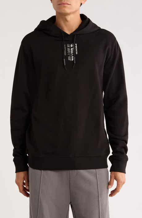 HUGO Darrett Stacked Logo Graphic Hoodie