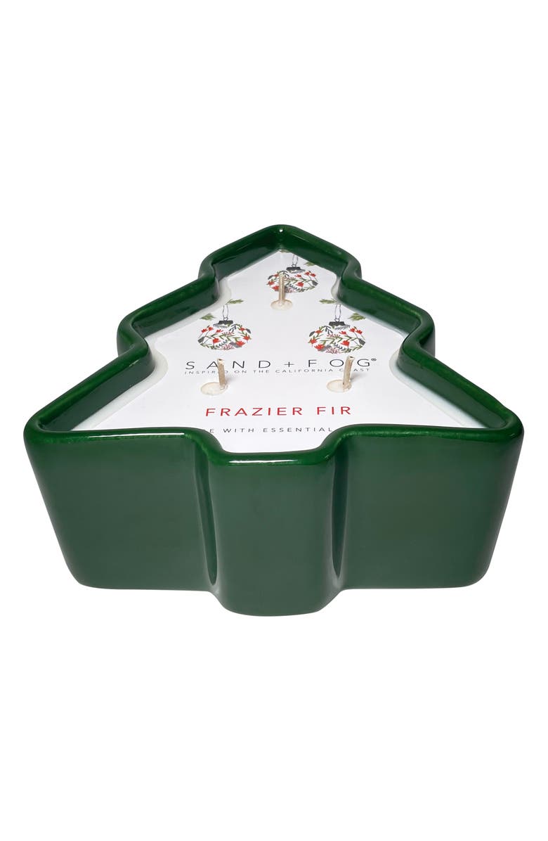 SAND AND FOG Frazier Fir Ceramic Tree Candle, Main, color, Frazier Fir