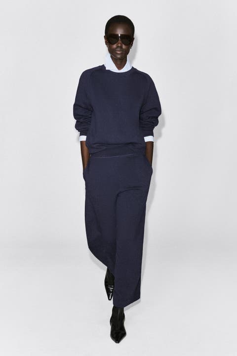 Cotton Barrel-leg Joggers