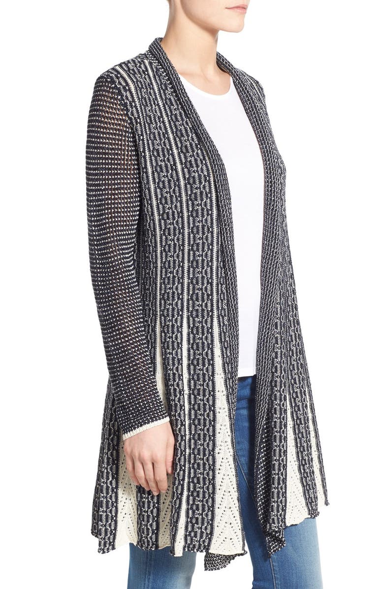 NIC+ZOE 'Trumpet' Long Cardigan, Alternate, color, 