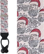 Trafalgar Big & Tall Santa Claus Is Watching Silk Novelty Button End Suspenders