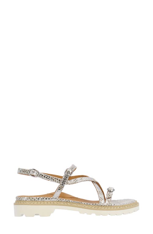 L'amour Des Pieds Danilo Sandal In Silver/gold