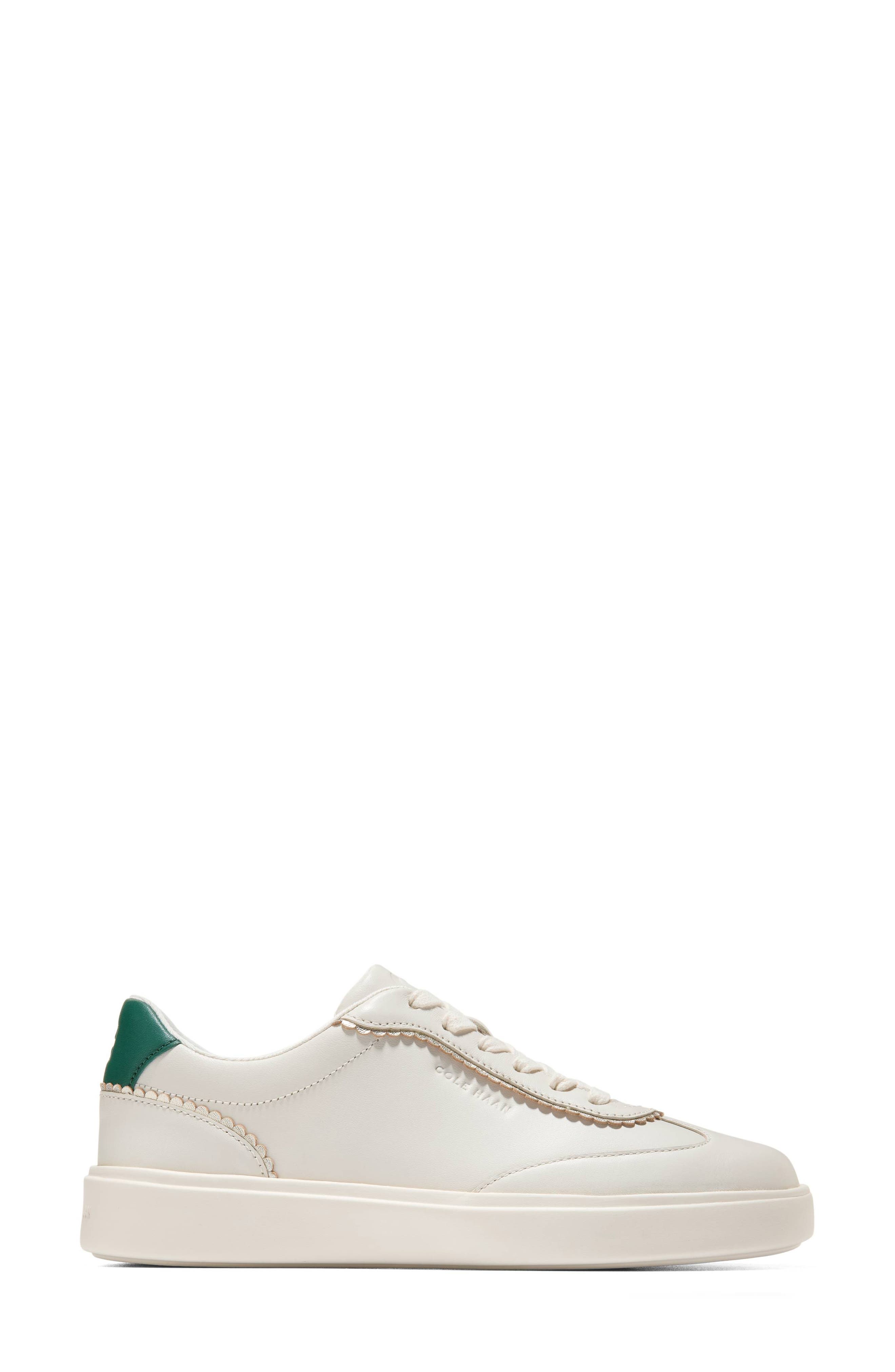 Cole Haan Grand Crosscourt Arlowe Sneaker, Alternate, color, Ivory Ltr/ Rainforest Ltr