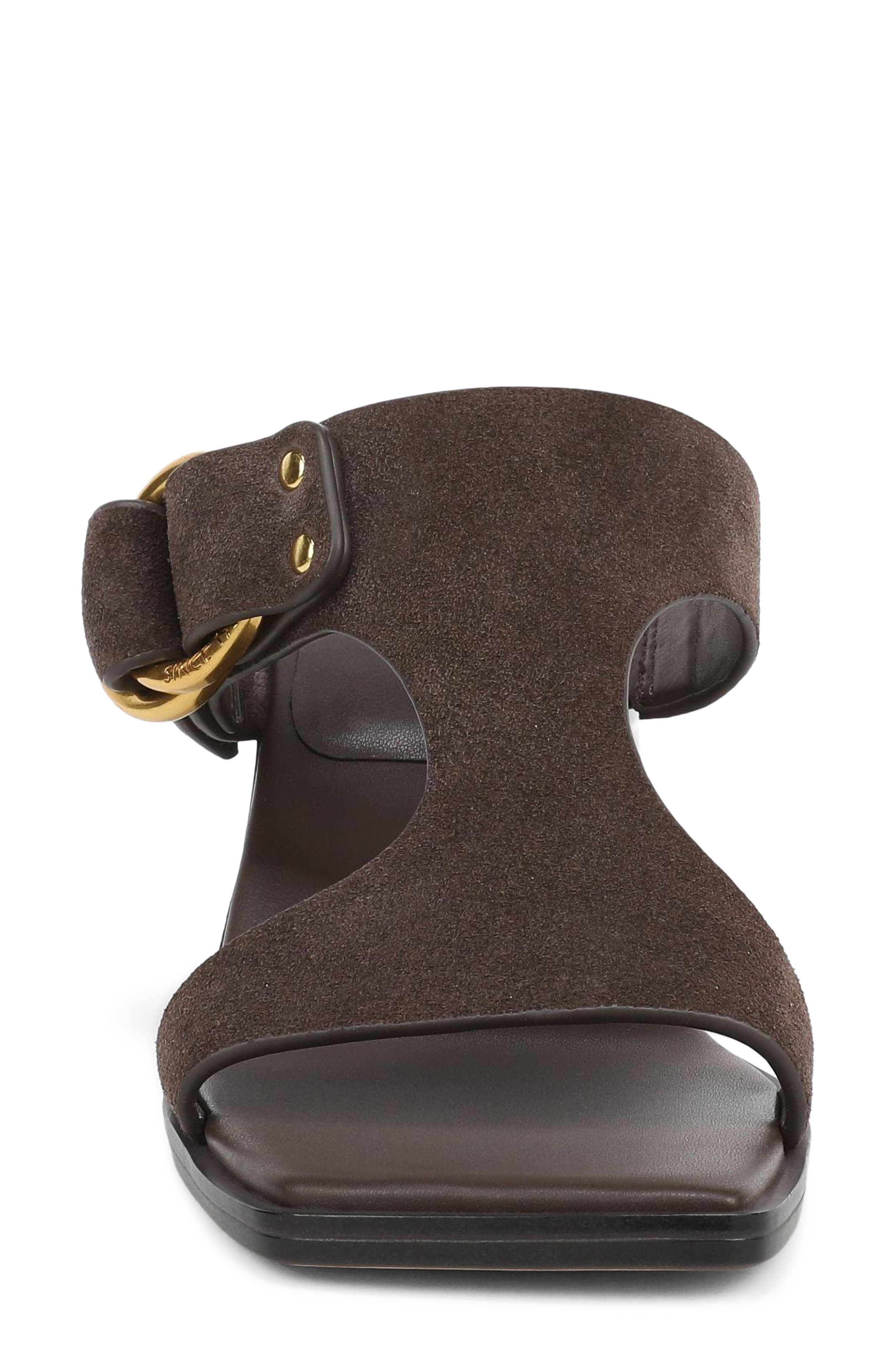 Roux Slide Sandal, Alternate, color, UMBER BROWN