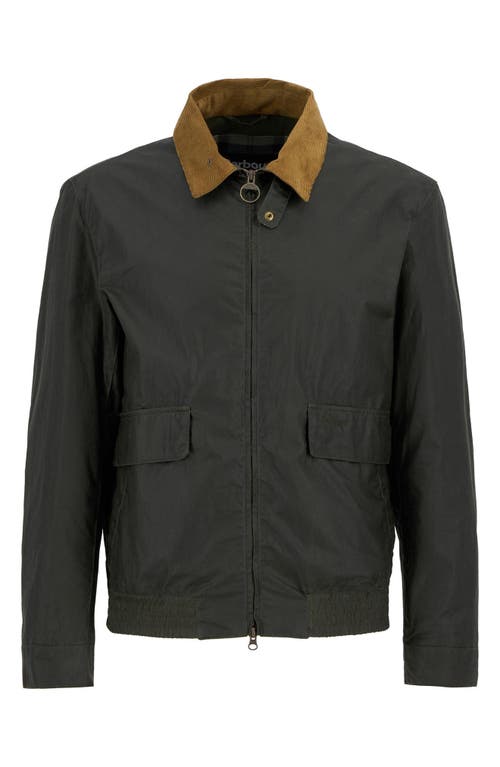 Shop Barbour Newbury Water Resistant Waxed Cotton Jacket In Archive Olive/heritage Check