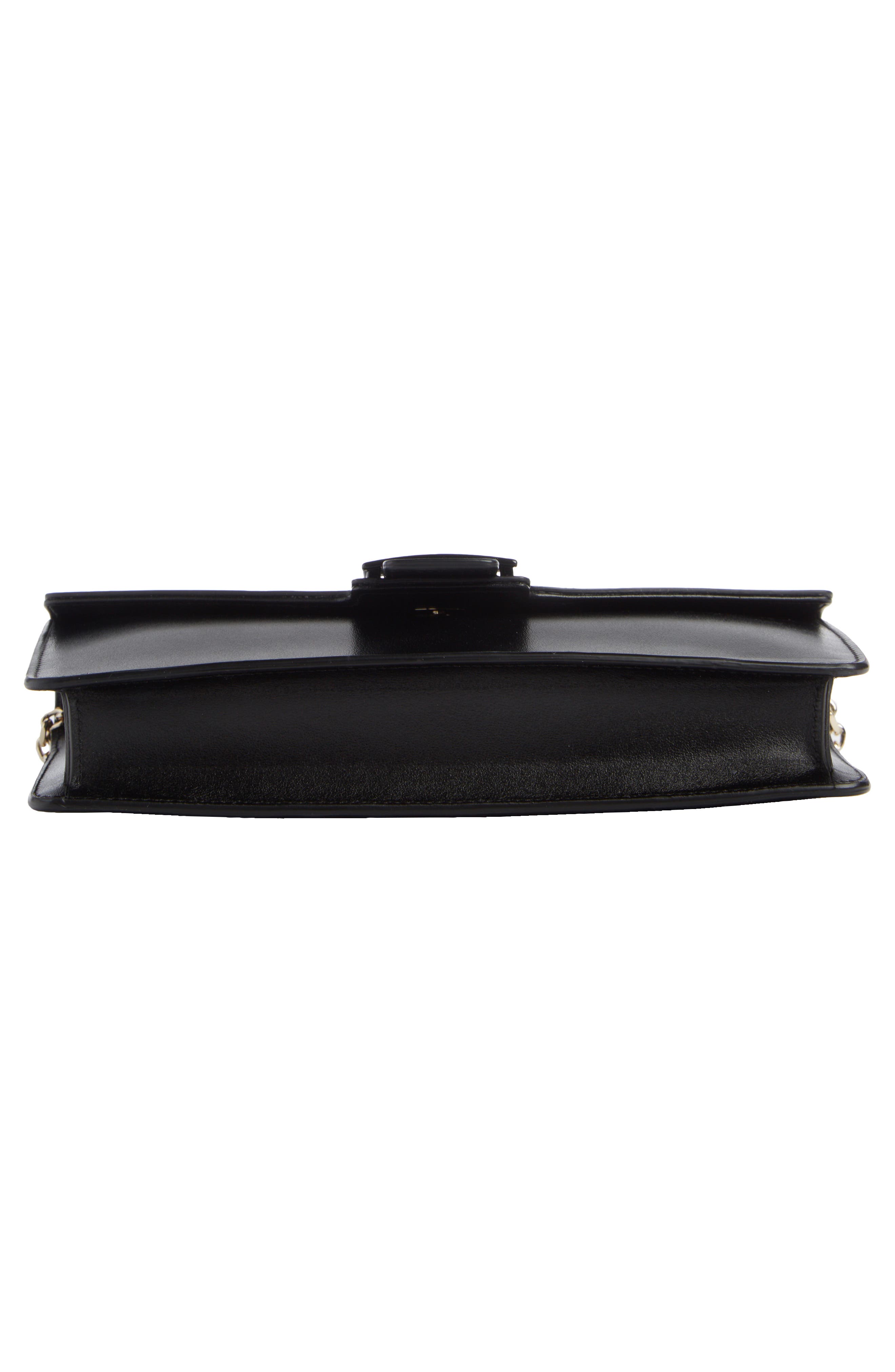 Roger Vivier Viv Leather Clutch, Alternate, color, 