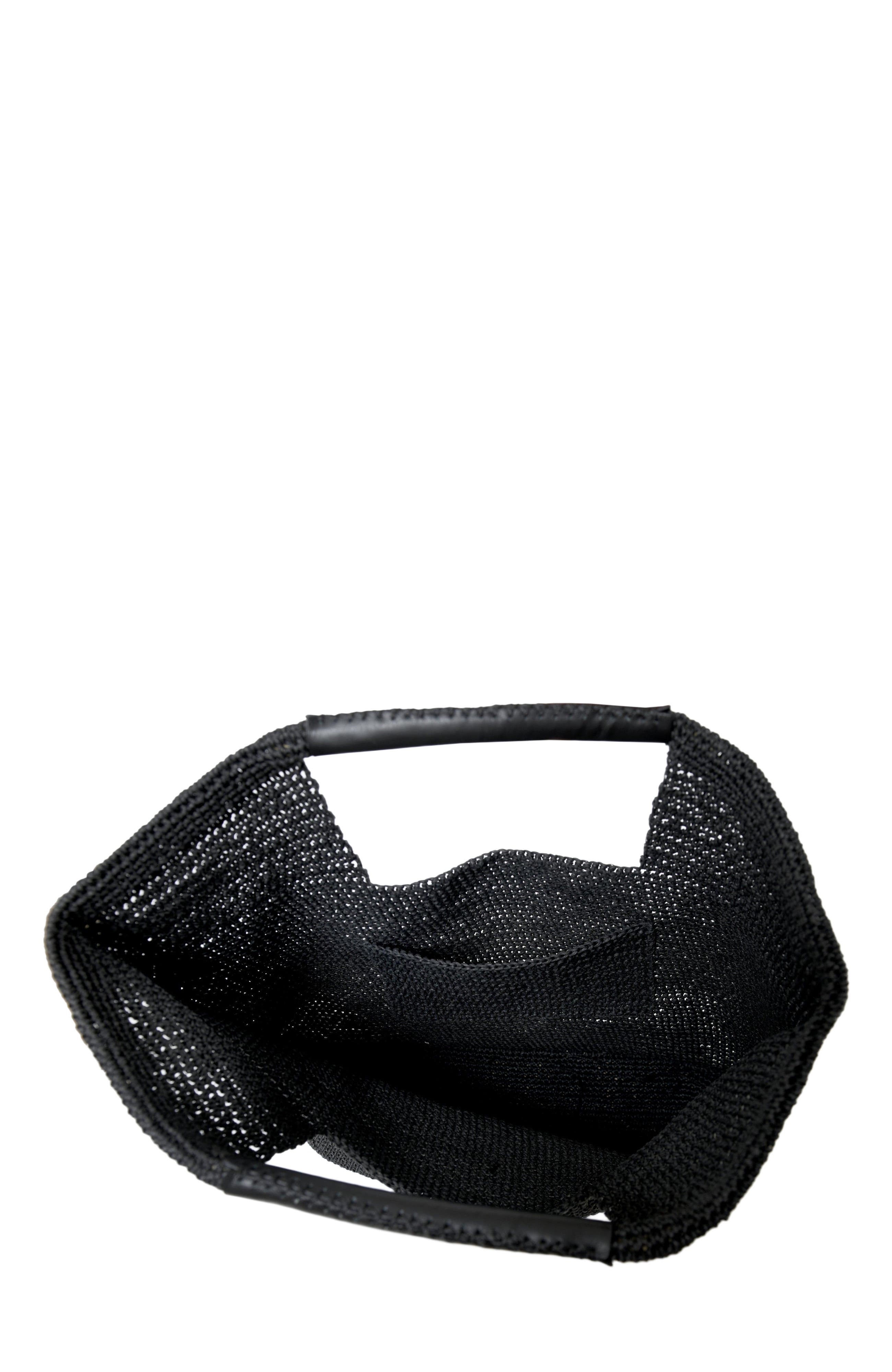 Forever & Always Shoes Carlotta Hand Woven Shoulder Bag with Leather Straps, Alternate, color, 