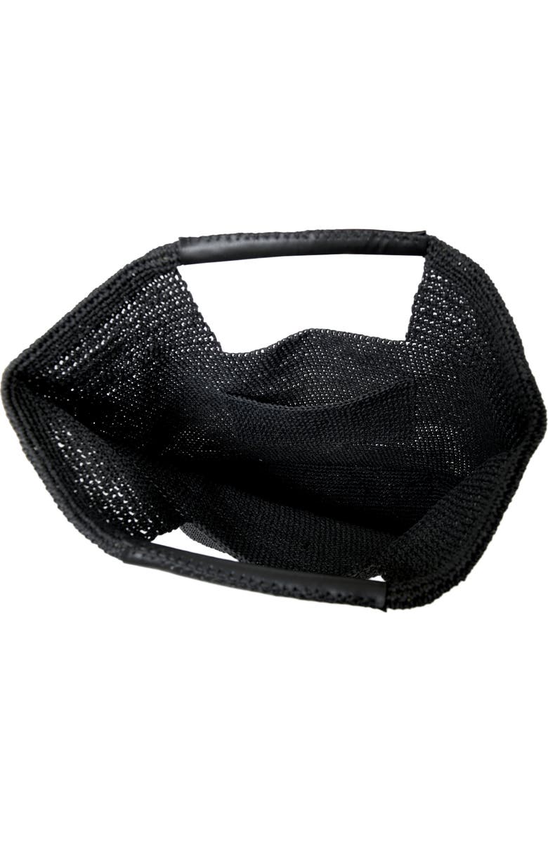 Forever & Always Shoes Carlotta Hand Woven Shoulder Bag with Leather Straps, Alternate, color,