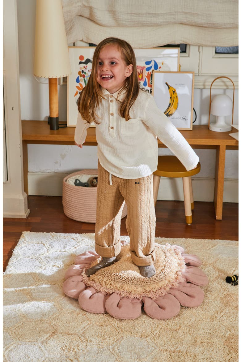 Daisy & Detachable Bee Floor Cushion, Alternate, color, BLUSH