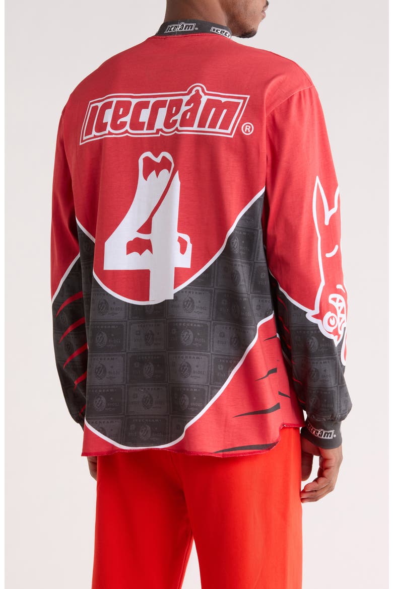 Worldwide Moto Long Sleeve Graphic T-Shirt, Alternate, color, FIERY RED