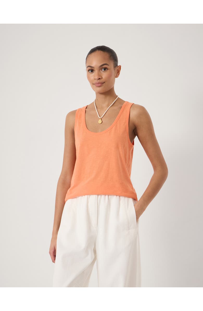 Hush Scoop Neck Tank Top, Main, color, Dusty Orange