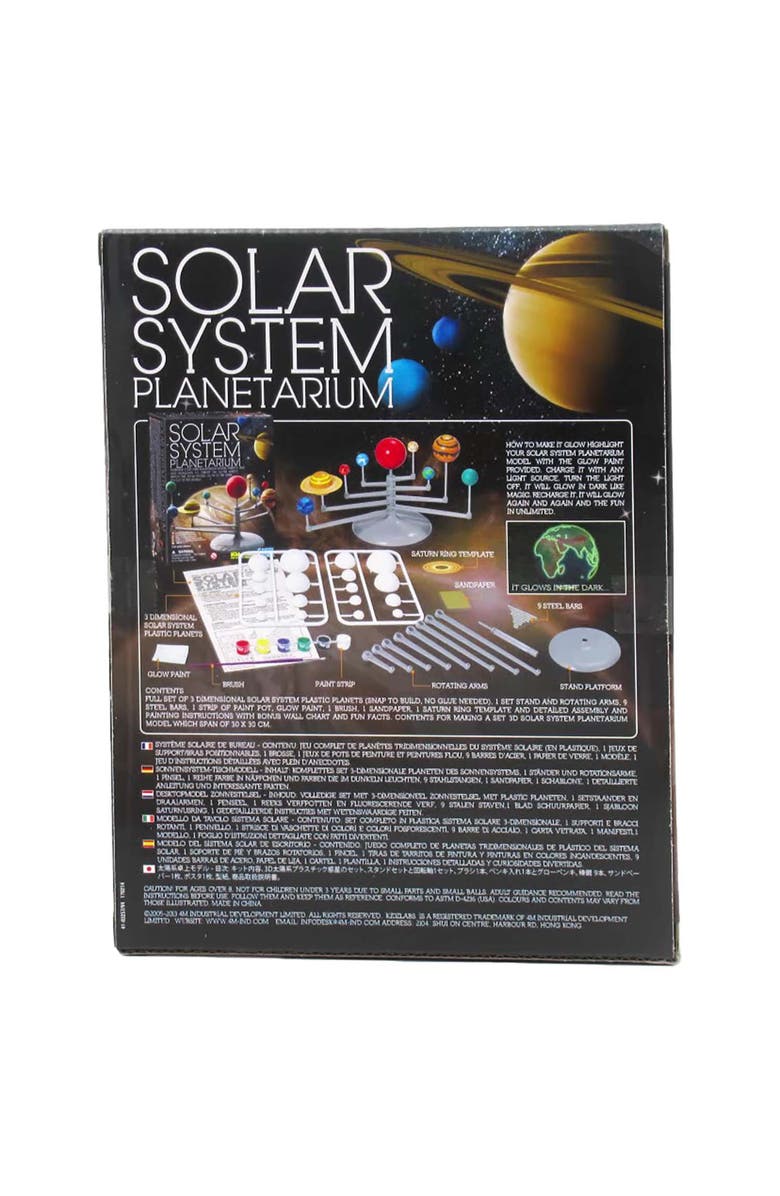 4M Solar System Planetarium Build 11.8 Inch Glow in the Dark Model, Alternate, color, Multicolored