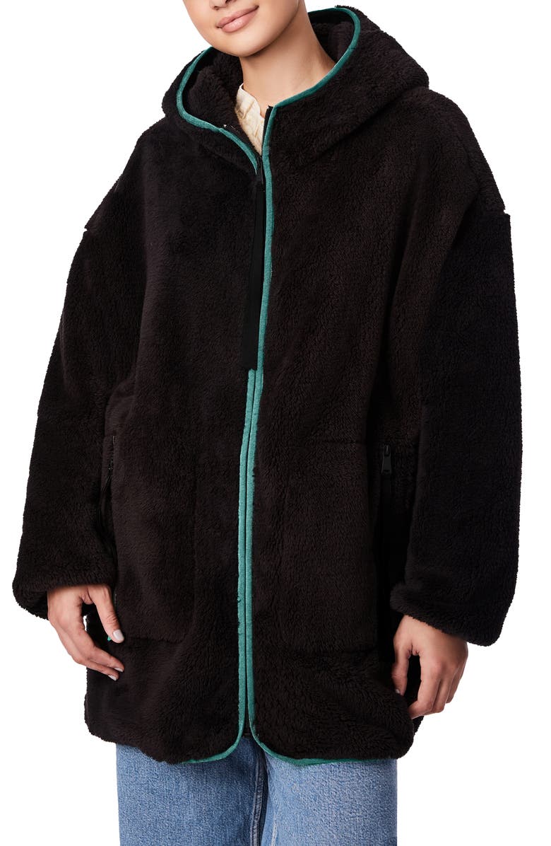 BERNIE Out For A Stroll Hooded Fleece Jacket, Main, color,