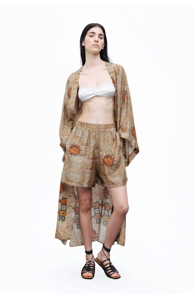 Nocturne Patterned Mini Shorts, Alternate, color, 