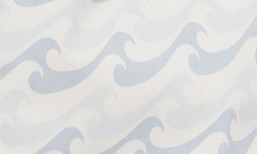 Faherty The Movement Geometric Print Short Sleeve Button-up Shirt In Ivory Endless Peaks