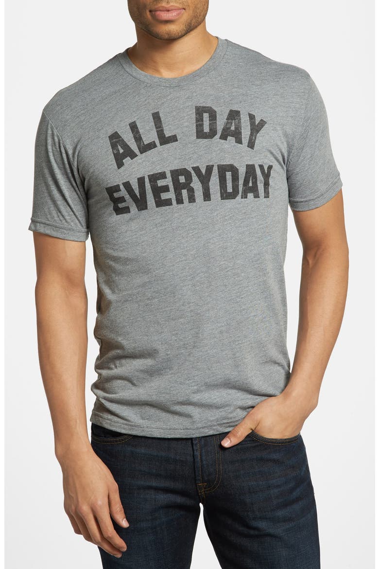 Kid Dangerous 'All Day' T-Shirt, Main, color, HEATHER GREY