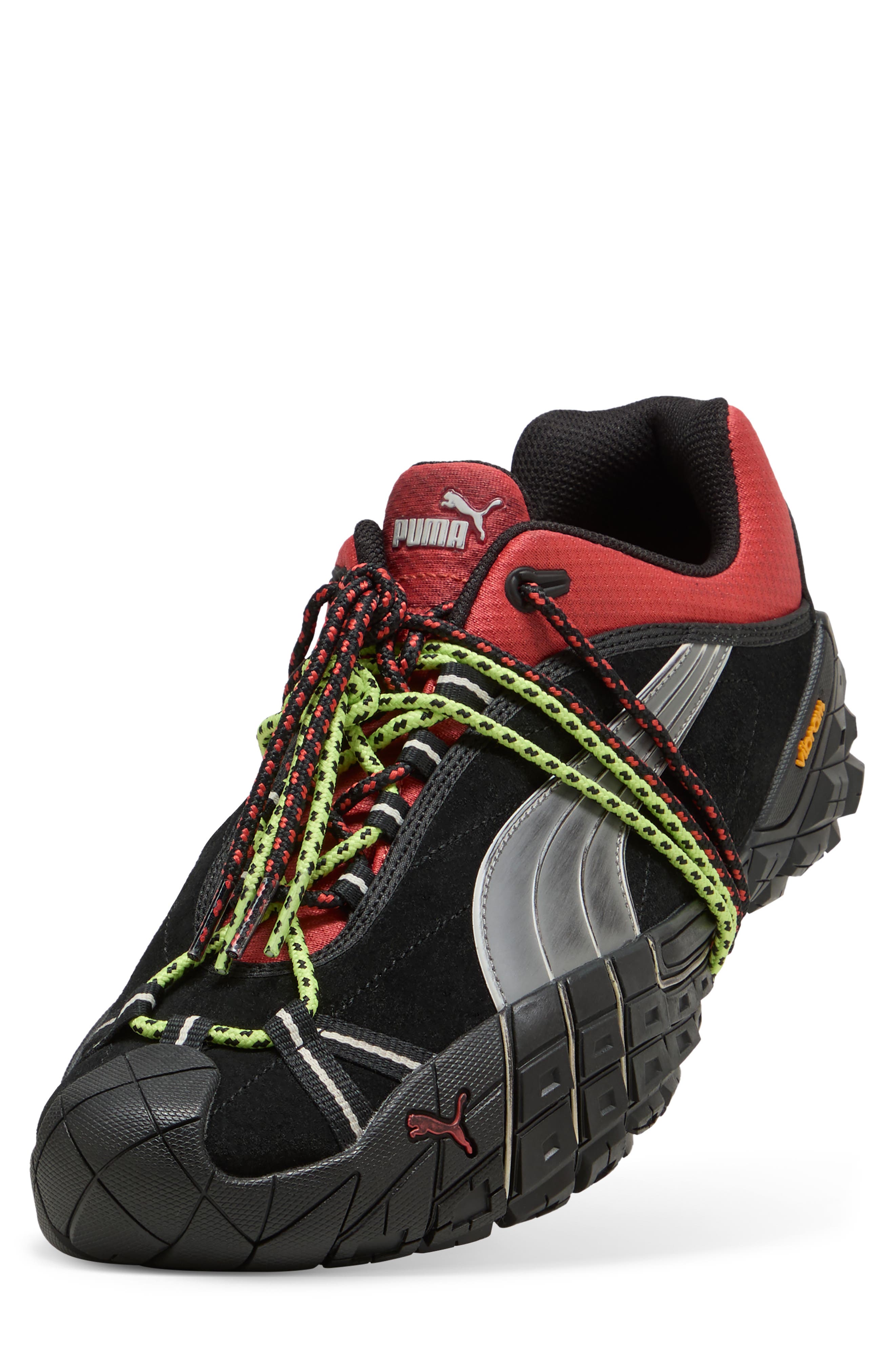 Straycat Sneaker, Alternate, color, PUMA BLACK/ FORMULA RED