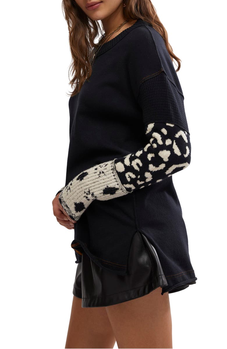 Free People Tiger Style Long Sleeve Cotton Blend T-Shirt, Alternate, color, 