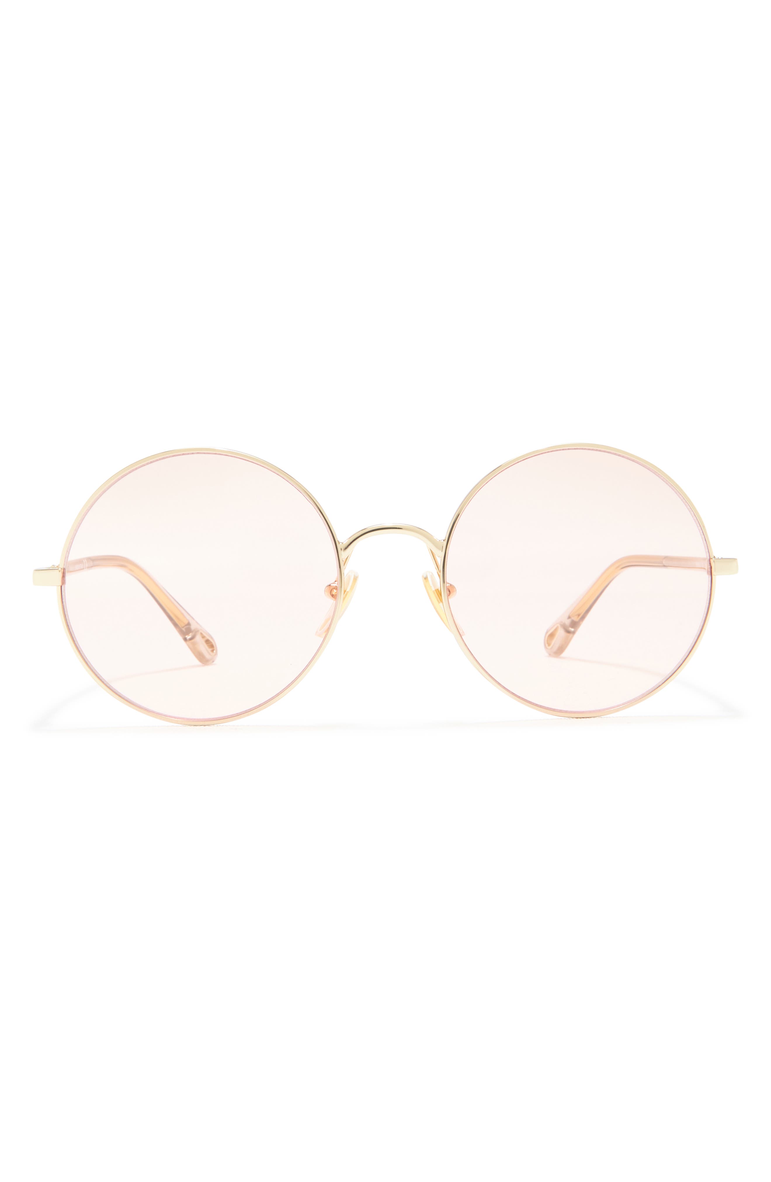 Chloé 56mm Double Layer Round & Square Sunglasses