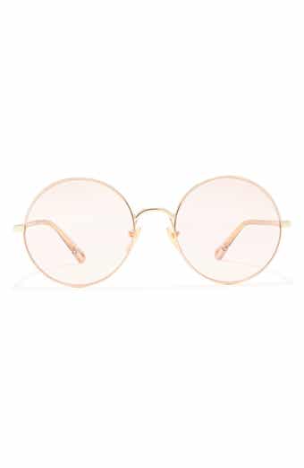Chloé 56mm Double Layer Round & Square Sunglasses