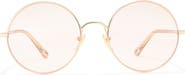 Chloé 56mm Double Layer Round & Square Sunglasses