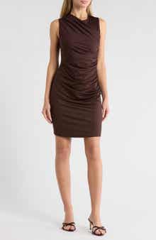AREA STARS Drape Jersey Cocktail Dress