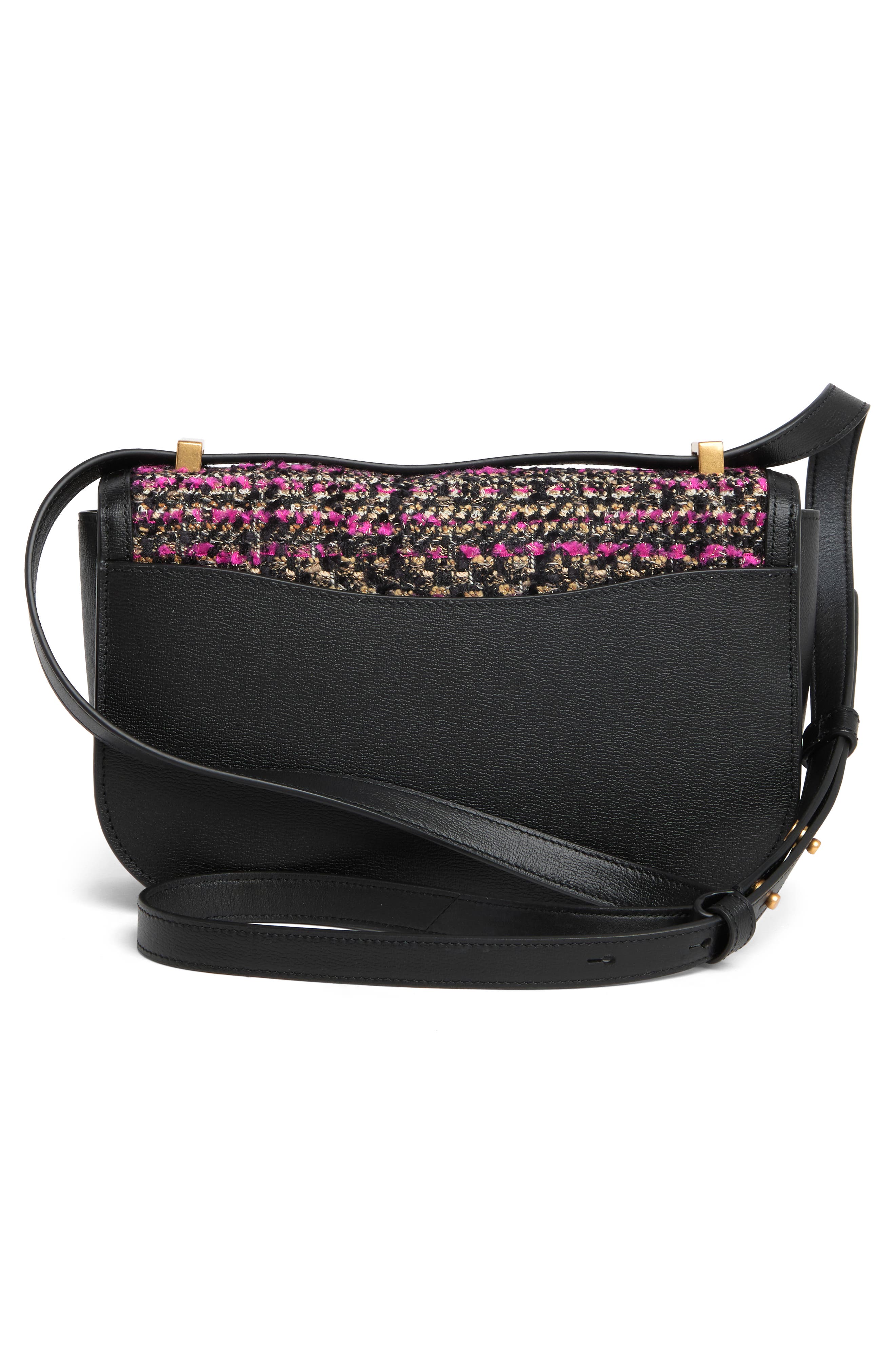 katy tweed medium convertible shoulder bag, Alternate, color, PINK MULTI