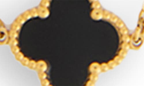Saachi Clover Station Charm Necklace In Gold