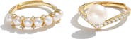 Classicharms Freshwater Pearl Stackable Ring Set