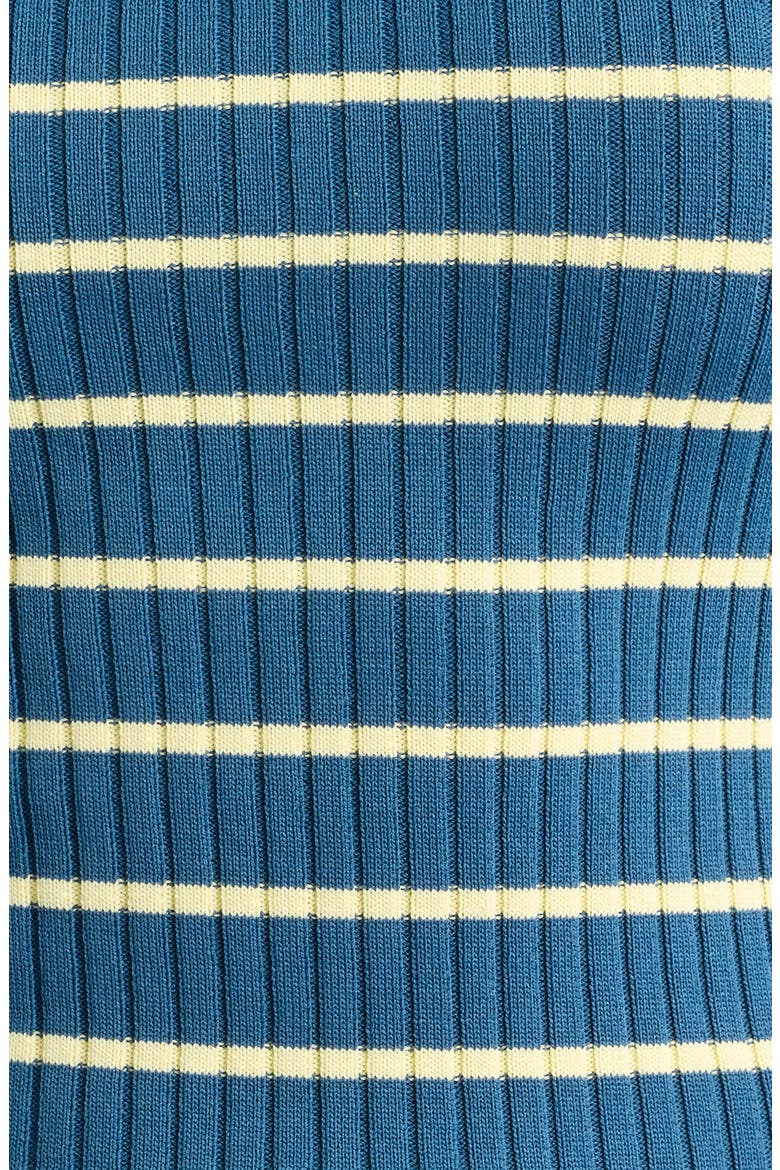 The Dora Long Sleeve Ribbed Top, Alternate, color, DEEP CANAL