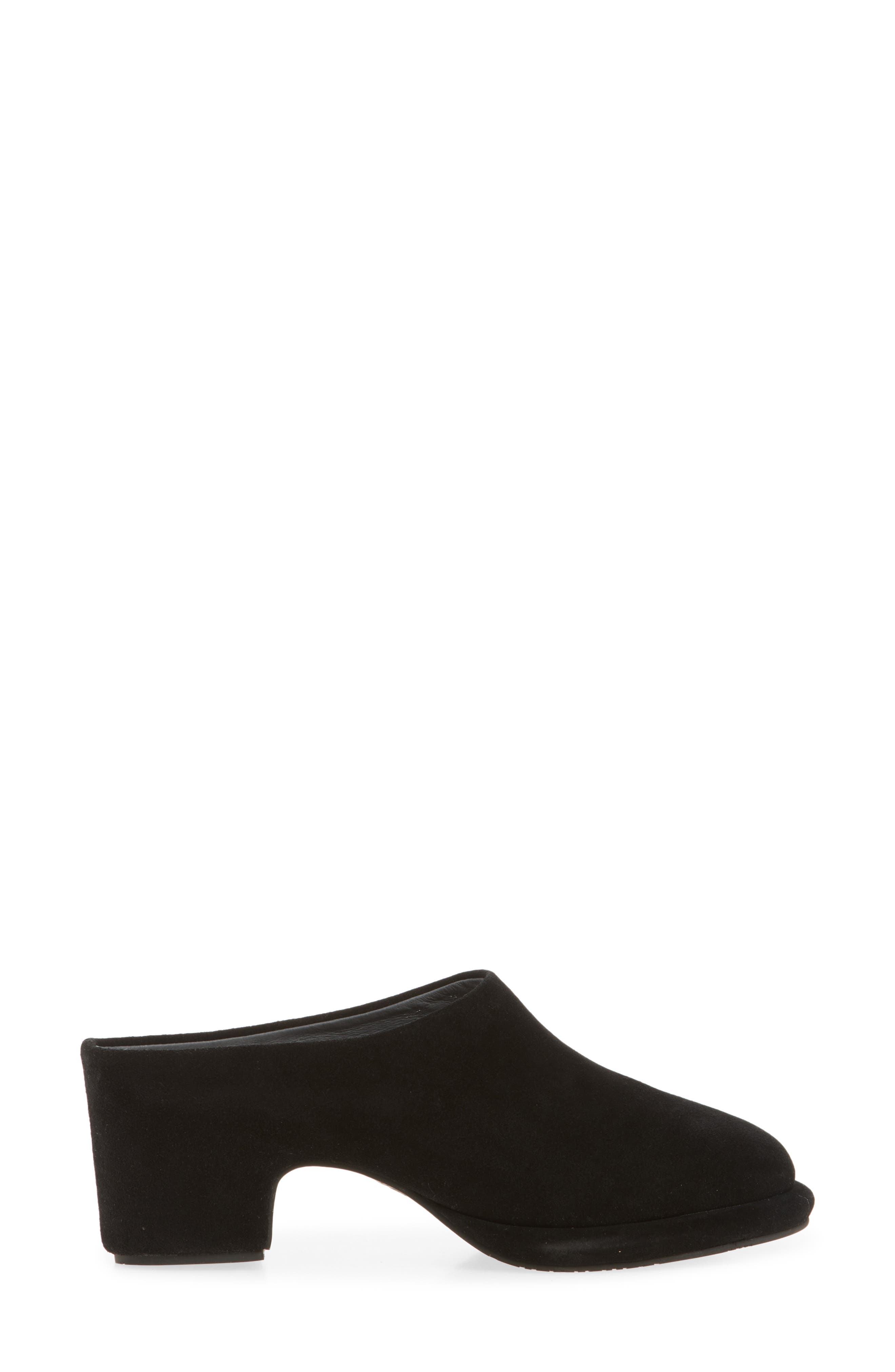 Dune Platform Mule, Alternate, color, BLACK SUEDE