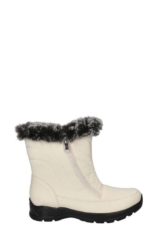Easy Street Portland Faux Fur Lined Waterproof Boot In White