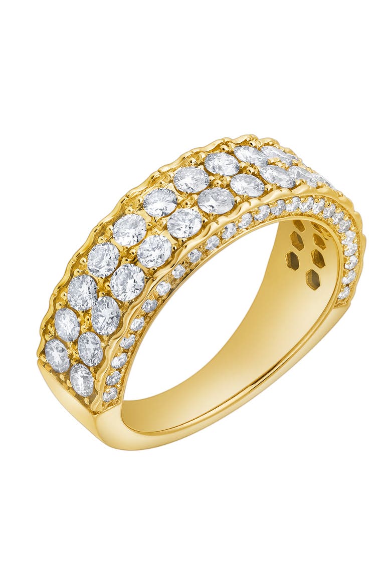 Majesta 2.30 Cts Natural Diamond Band 14K Gold Ring, Alternate, color, 14K Yellow Gold