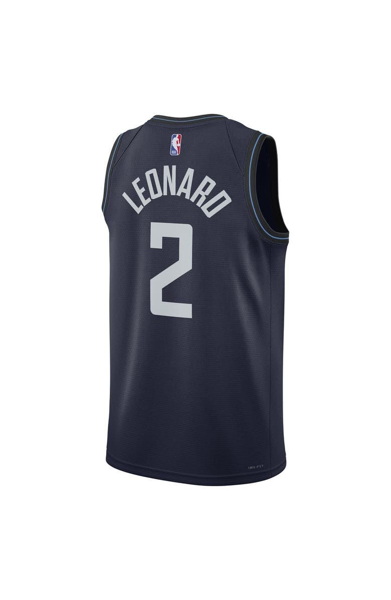 Nike Unisex Nike Kawhi Leonard Navy LA Clippers 2023/24 Swingman Jersey - City Edition, Alternate, color, 