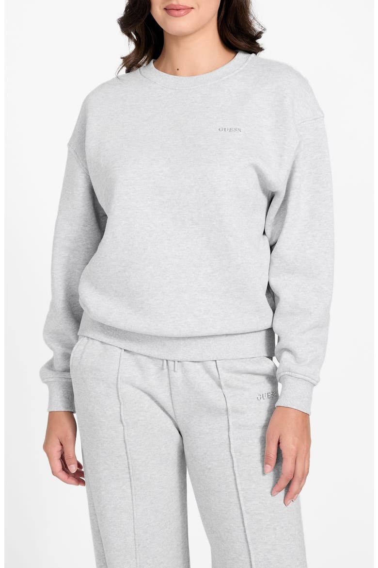 Nat Organic Cotton Blend Fleece Sweatshirt, Main, color, HEATHER GREY