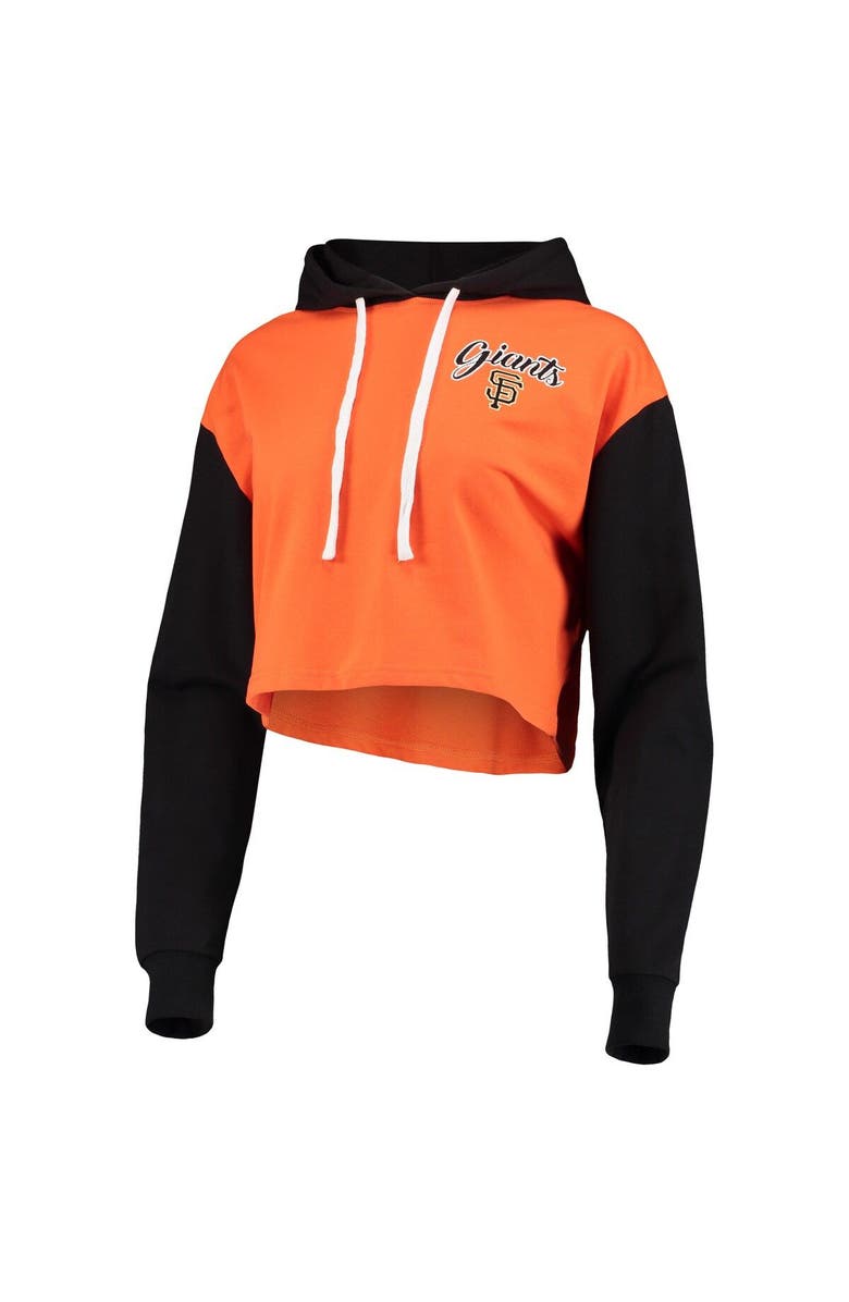 FOCO Women's FOCO Orange/Black San Francisco Giants Color-Block Pullover Hoodie & Shorts Lounge Set, Alternate, color, Orange