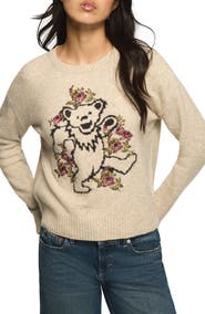 Lucky Brand Cloud Soft Grateful Dead Intarsia Sweater