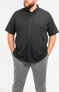 Regent Row Men’s Big and Tall Commuter Shirt, Short Sleeve Button Down, Tailored Fit, Spread Collar, Performance Fabric, Stylish & Casual Breathable Shirt