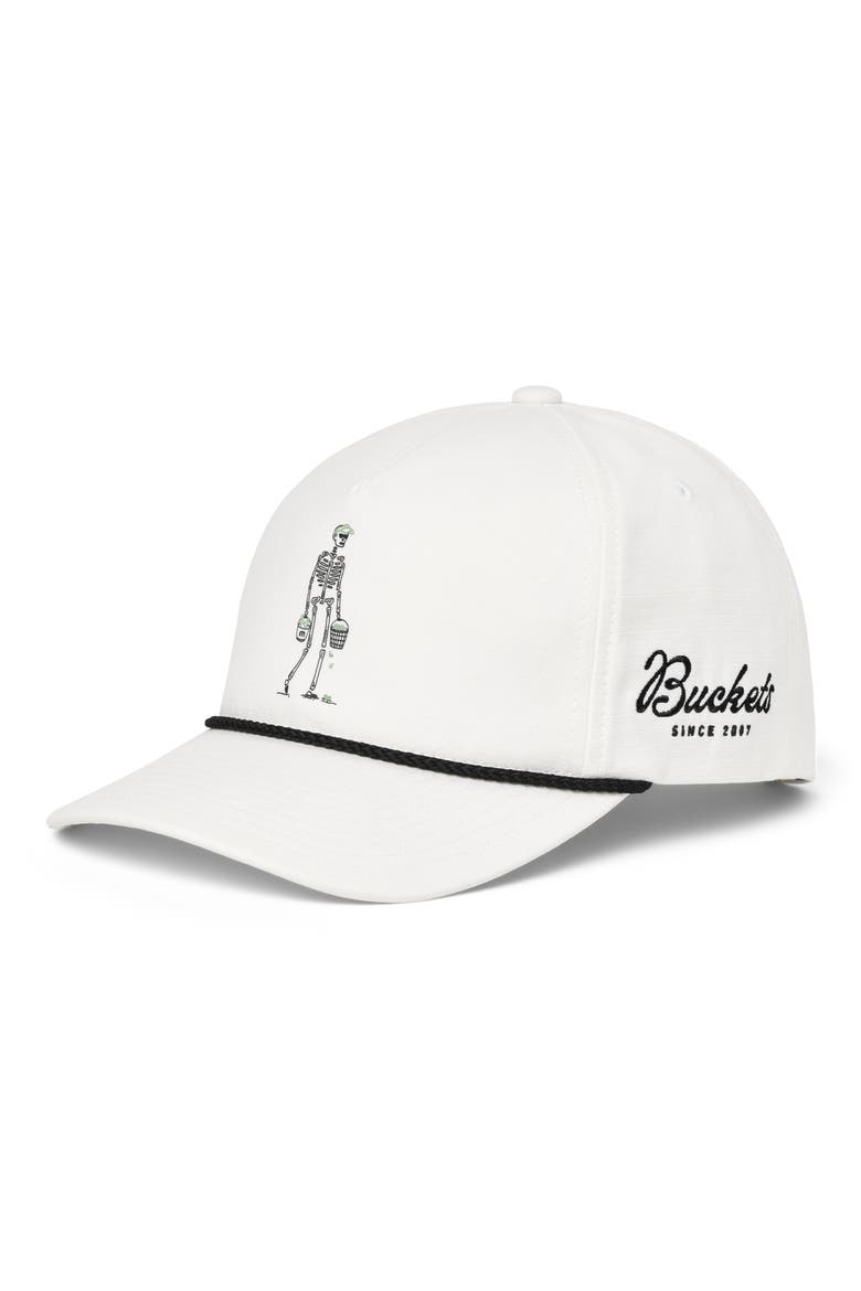 Lost Buckets Snapback Baseball Hat, Main, color, WHITE