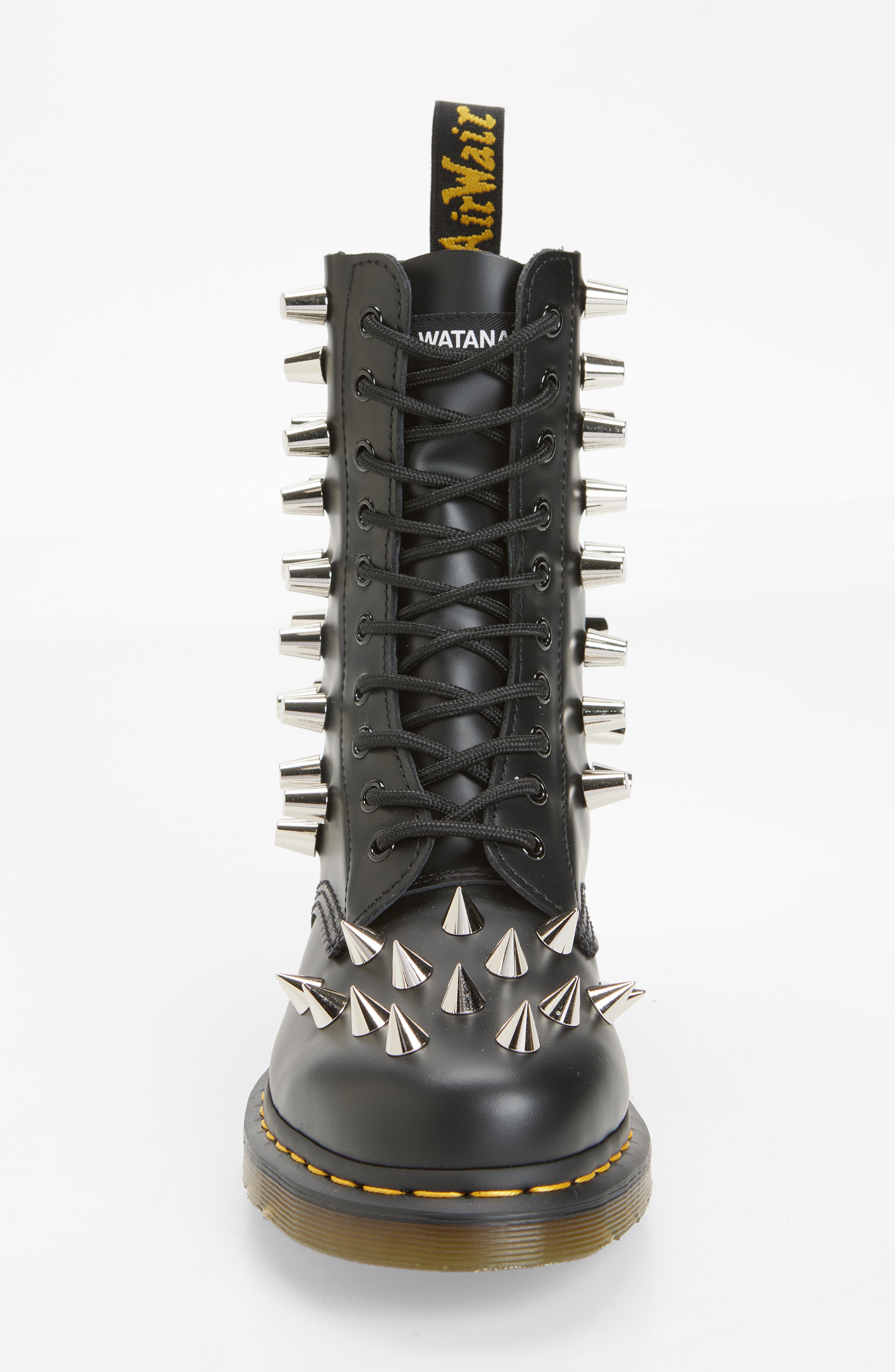 Junya Watanabe x Dr. Martens Studded Boot, Alternate, color, Black