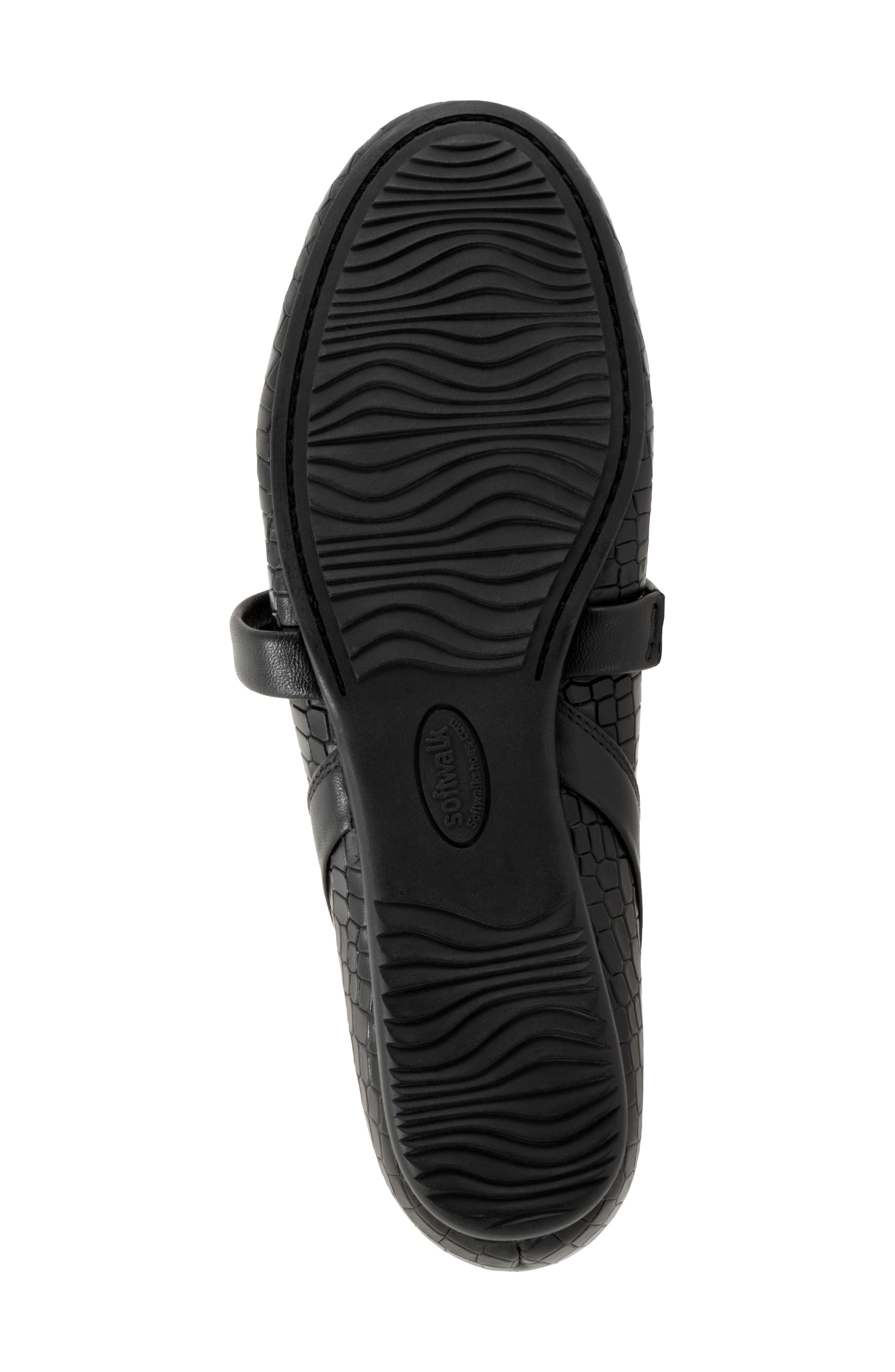 SoftWalk<sup>®</sup> Samara Mary Jane Flat, Alternate, color, Black Croco