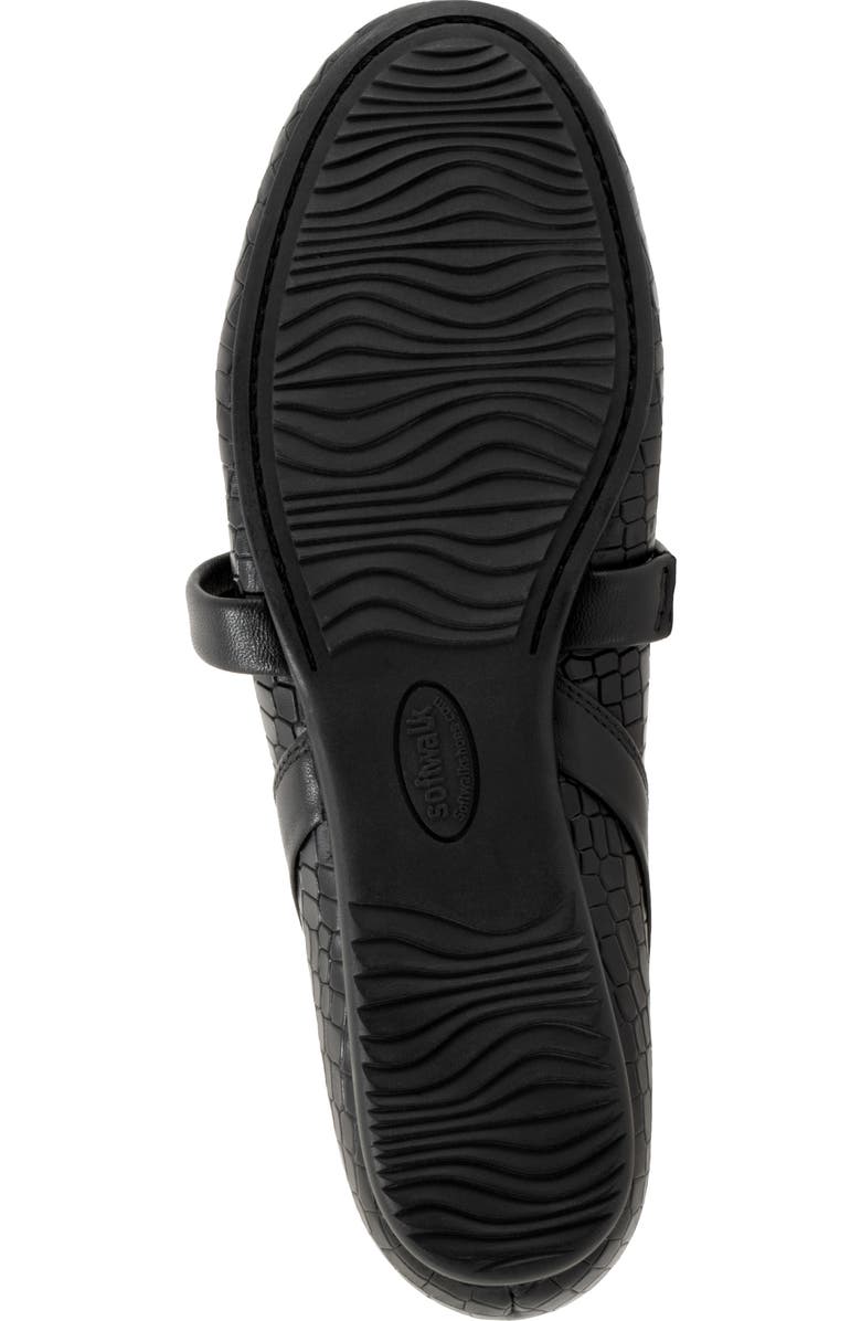 SoftWalk<sup>®</sup> Samara Mary Jane Flat, Alternate, color, Black Croco
