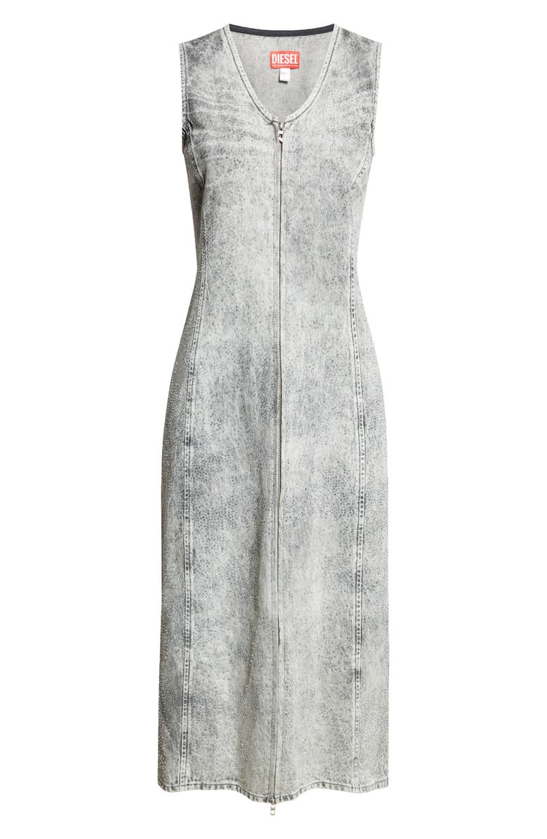 DIESEL<sup>®</sup> De-Kee-S Sleeveless Denim Midi Dress, Main, color, 