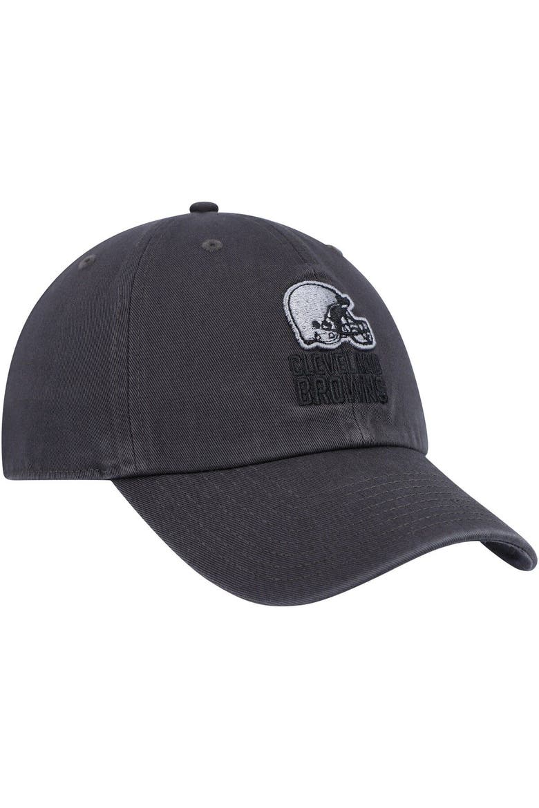 Men's '47 Charcoal Cleveland Browns Clean Up Tonal Adjustable Hat, Alternate, color, Charcoal