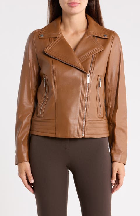 Asymmetric Leather Jacket