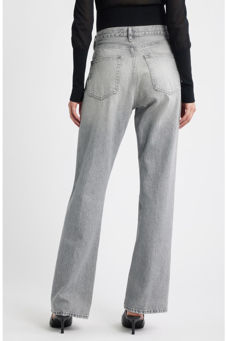 The Vertical High Waist Relaxed Straight Leg Jeans, Alternate, color, PHANTOM
