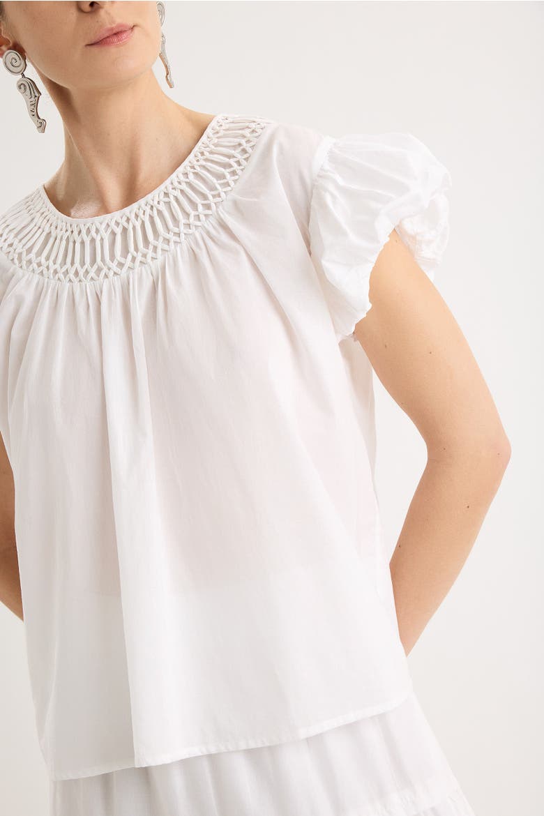 Marisol Top, Alternate, color, White
