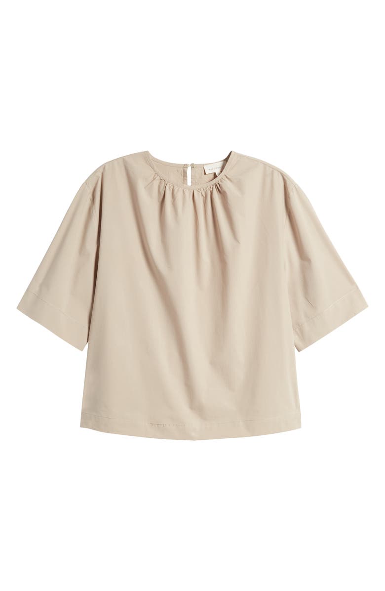 MELLODAY Shirred Neck Woven Top, Alternate, color, 